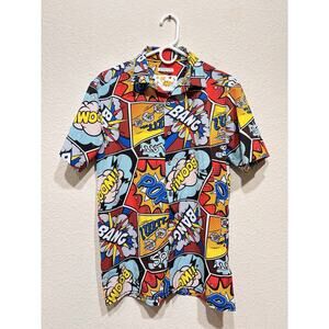 Oh Snap! By Drill Clothing Co Men’s Pop Art Comic Short Sleeved Shirt Small